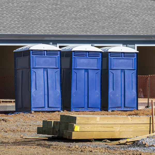 how can i report damages or issues with the porta potties during my rental period in Crane Missouri